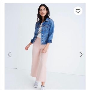Pink Madewell Emmett Wide Leg Crop Pants